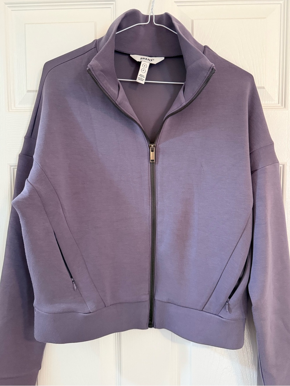 Spanx Air Essentials Lavender Zip-Front Jacket